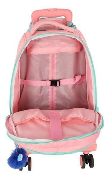 Imagem de Kit Mochila Carrinho 360 Haste Dupla Porta Notebook Stitch - Luxcel