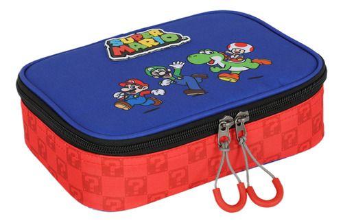 Imagem de Kit Mochila Carrinho 360 Porta Notebook Original Super Mario