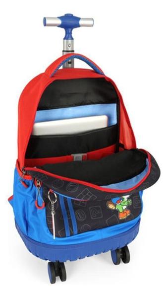 Imagem de Kit Mochila Carrinho 360 Porta Notebook Super Mario - Luxcel