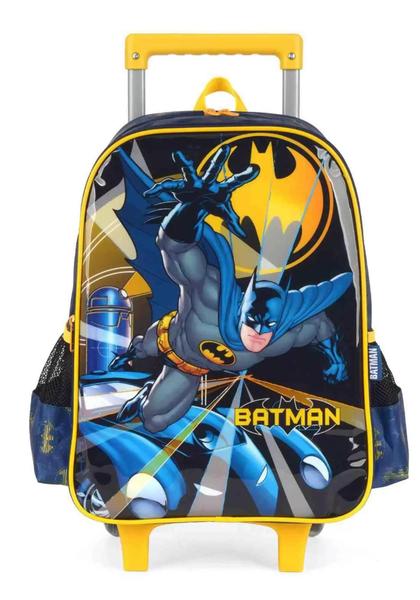 Imagem de Kit Mochila Carrinho Batman + Lancheira Luxcel