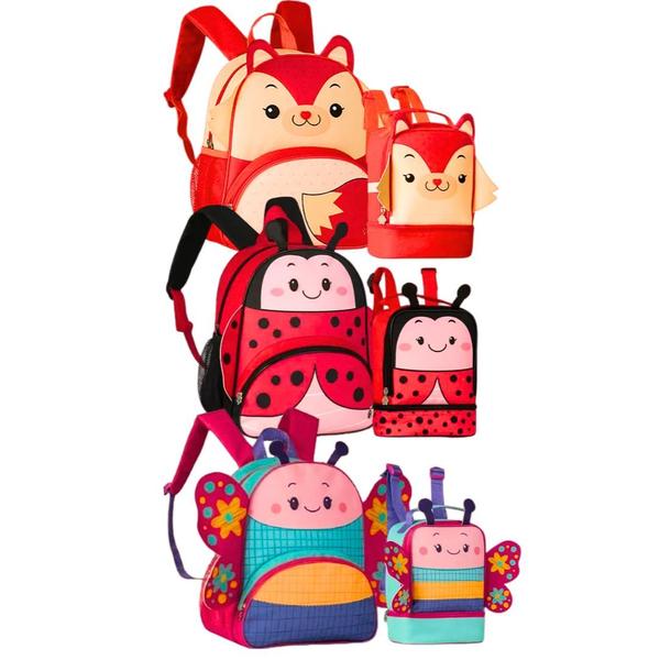 Imagem de Kit mochila Clio pets infantil de costas oficial