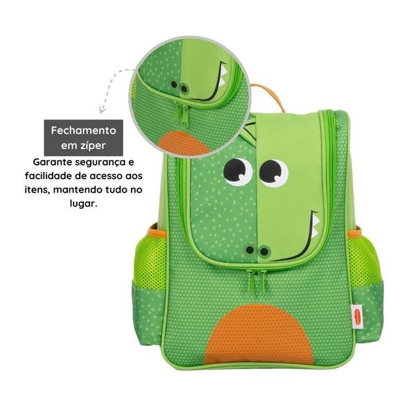 Imagem de Kit Mochila Com Lancheira Tiny Love Infantil Safari Croco