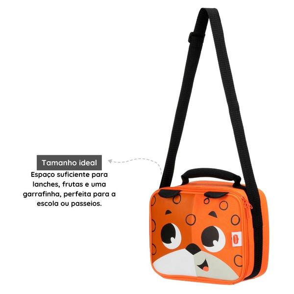 Imagem de Kit Mochila com Lancheira Tiny Love Infantil Safari Jaguar