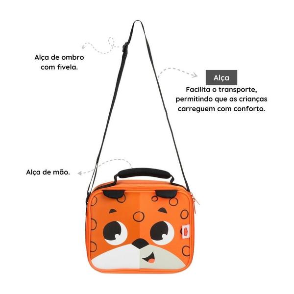 Imagem de Kit Mochila Com Lancheira Tiny Love Infantil Safari Jaguar