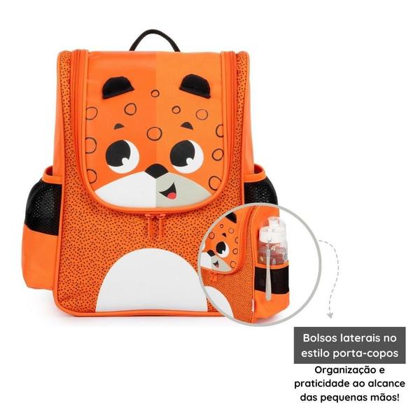 Imagem de Kit Mochila Com Lancheira Tiny Love Infantil Safari Jaguar