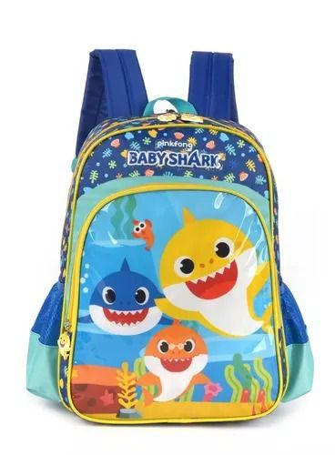 Imagem de Kit Mochila Costa Infantil Tubarão Boneco Baby Shark Tam G