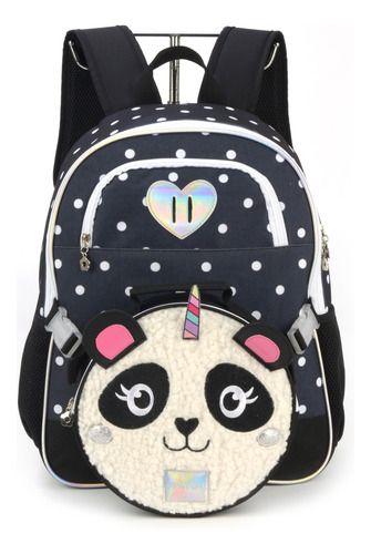 Imagem de Kit Mochila Costas C/ Lancheira Up4you Panda Unicórnio