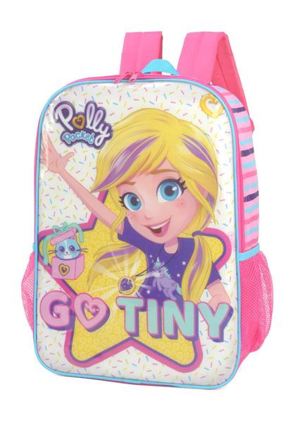 Imagem de Kit Mochila Costas Infantil + Estojo Boneca Polly Pocke