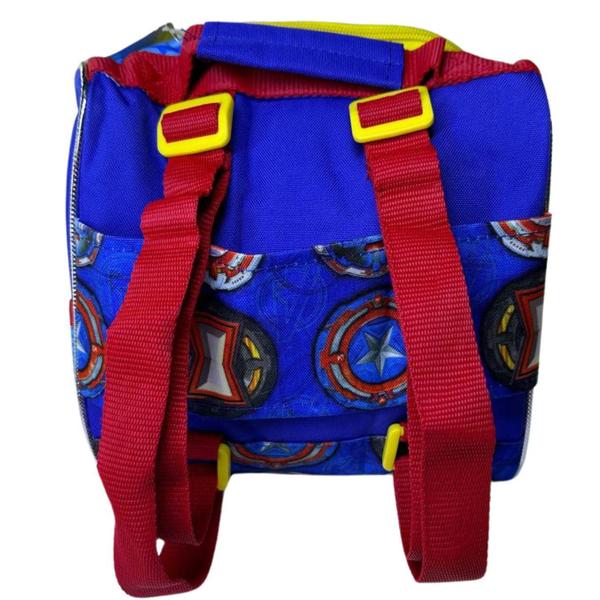 Imagem de Kit Mochila Costas + Lancheira Escolar Modelo: Vingadores