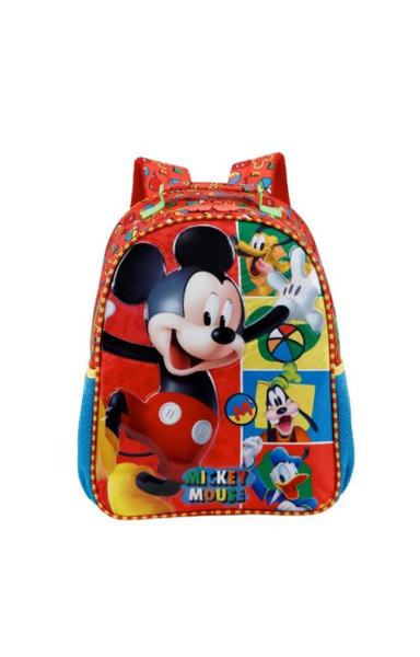 Imagem de Kit Mochila Costas M Lancheira Estojo Mickey Mouse Disney R