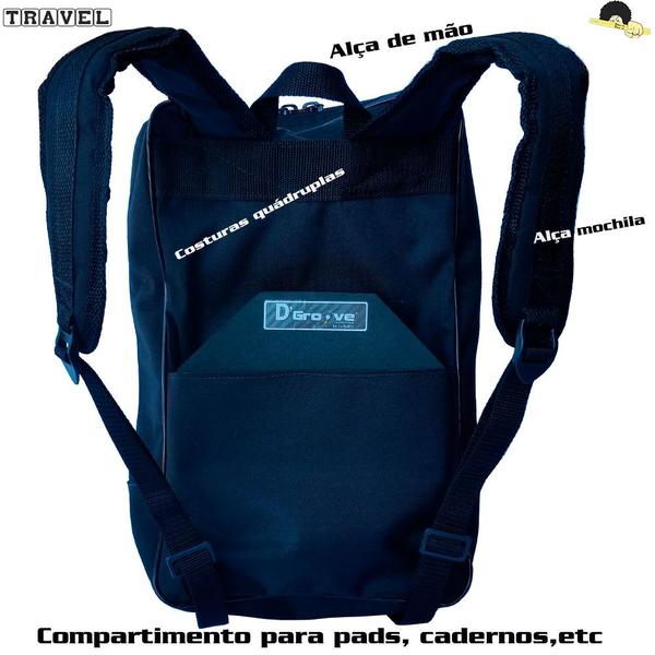 Imagem de Kit mochila de baquetas (Travel) com 3 Pares de baquetas DGroove