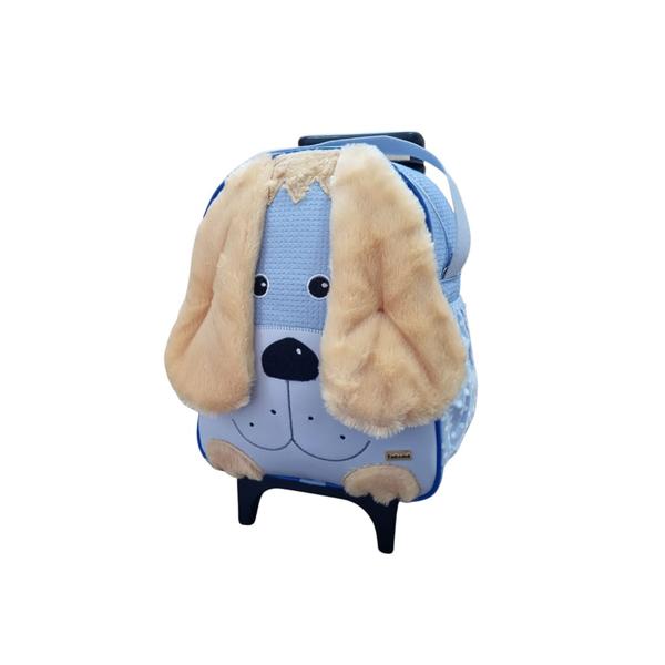 Imagem de Kit Mochila De Carrinho Infantil Bichinho G + Lancheira - Suporte Lancheira - Bebê Escolar Pets Zoo