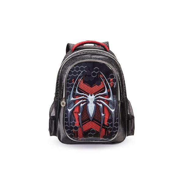 Imagem de Kit Mochila De Costa Escolar Infantil Menino Pequena Aranha