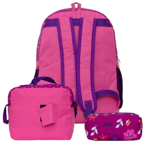 Imagem de Kit Mochila de Costas com Lancheira Roxa Gata Marie Toys 2U