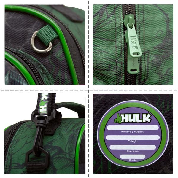 Imagem de Kit Mochila de Costas Menino Incrivel Hulk Grande Toys 2U