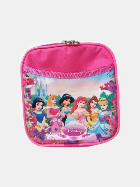 Imagem de Kit mochila de costas princesas da disney infantil escolar meninas rosa lancheira estojo