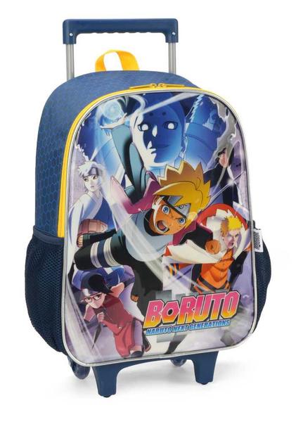 Imagem de Kit Mochila de Rodinha e Lancheira Infantil Masculina Boruto by Luxcel 39602