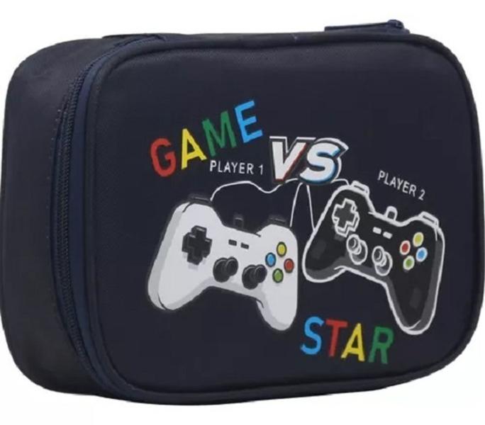 Imagem de Kit Mochila De Rodinha Juvenil Menino Escolar Game Star