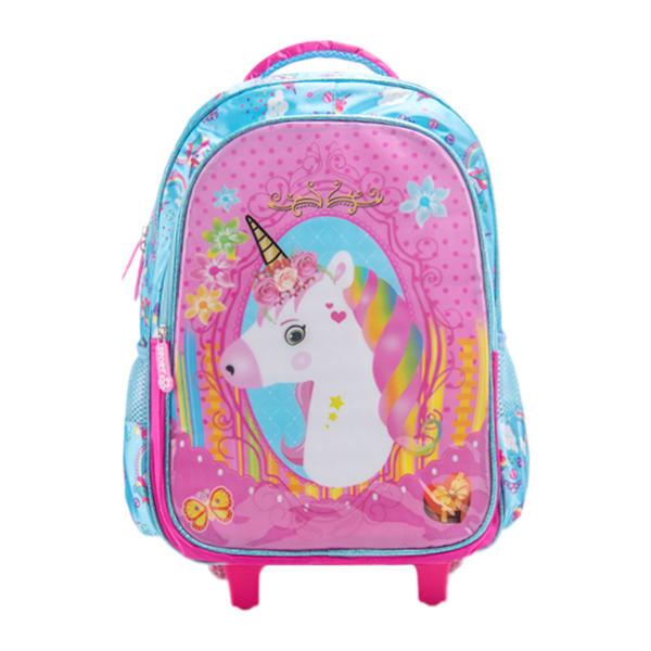 Imagem de Kit Mochila De Rodinha Unicórnio Infantil Lancheira Estojo Escolar