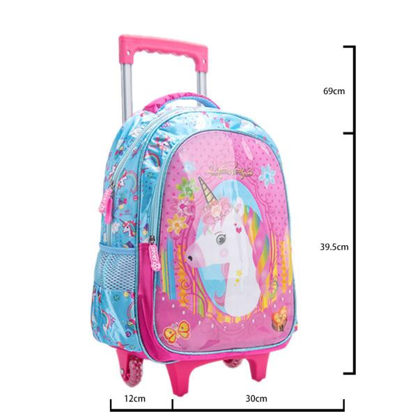 Imagem de Kit Mochila De Rodinha Unicórnio Infantil Lancheira Estojo Escolar