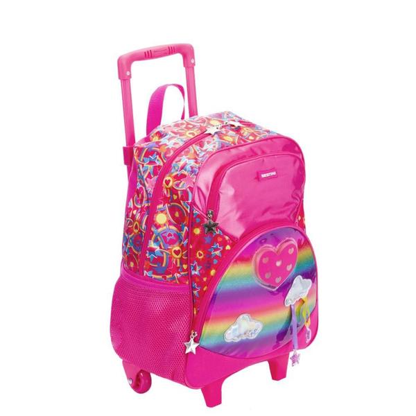 Imagem de Kit Mochila de Rodinhas e Lancheira Sestini Y Pink rosa