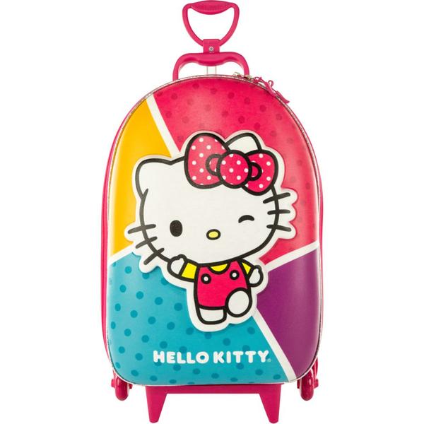 Imagem de Kit Mochila de Rodinhas Hello Kitty Lancheira Escolar 3D