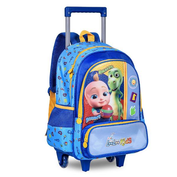 Imagem de Kit Mochila de Rodinhas Oficial LooLoo Kids Johny e Zigaloo