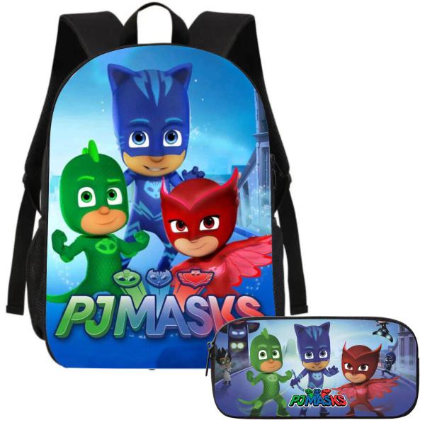 Imagem de Kit Mochila e Estojo Escolar PJ Masks Volta as Aulas