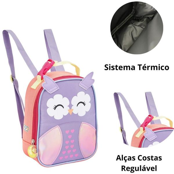 Imagem de Kit Mochila e Lancheira Creche Infantil Zoop