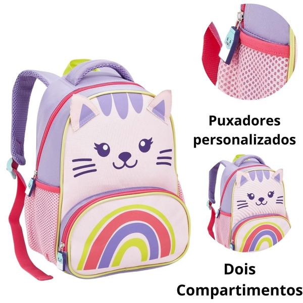 Imagem de Kit Mochila e Lancheira Creche Infantil Zoop