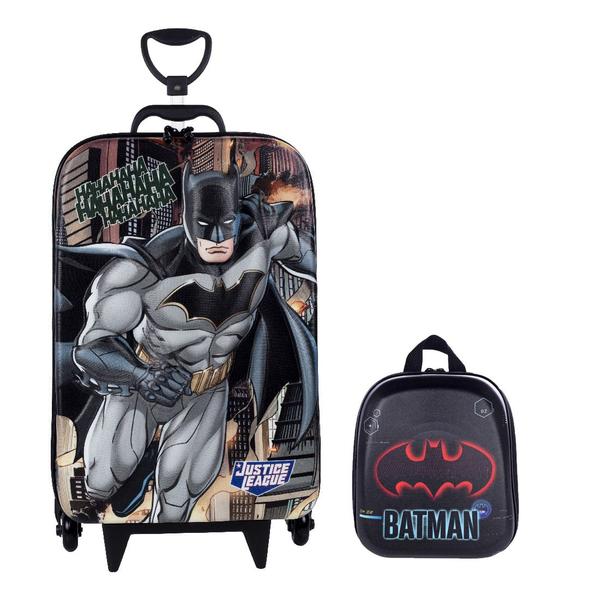 Imagem de Kit Mochila e Lancheira Liga da Justiça Batman Meninos