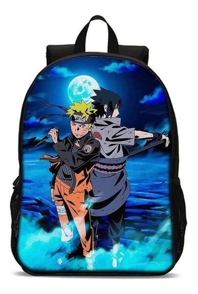 Imagem de Kit Mochila Escolar Com Estojo Infantil Naruto Volta Às Aula