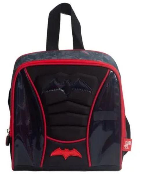 Imagem de Kit Mochila Escolar de Rodinhas + Lancheira e Estojo Yins Pvc Holografico Batman