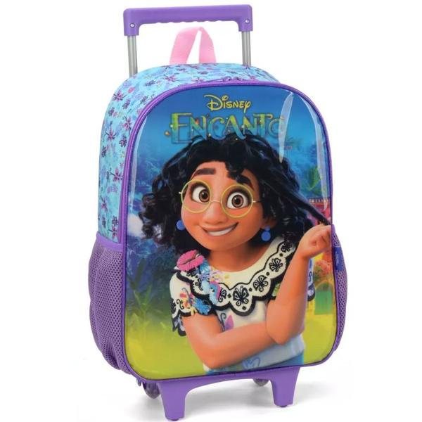 Imagem de Kit Mochila Escolar Disney Encanto Rodinhas Tam G Lancheira Térmica