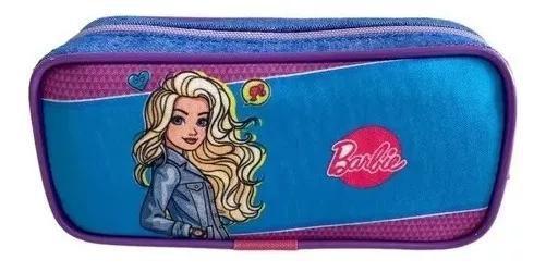 Imagem de Kit Mochila Escolar Infantil Barbie M Costas Meninas F5