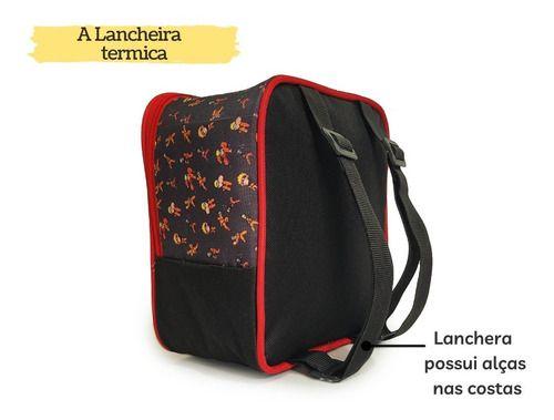 Imagem de Kit Mochila Escolar Infantil C/ Rodinha Silicone + Lancheira