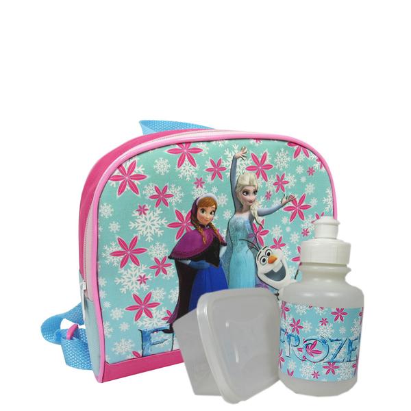 Imagem de Kit Mochila Escolar Infantil de Costas Tam G Frozen