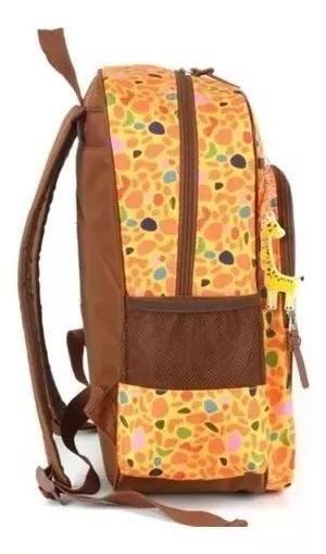 Imagem de Kit Mochila Escolar Infantil Girafa Safari Costas G Up4you