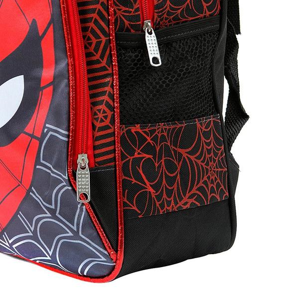 Imagem de Kit Mochila Escolar Infantil Homem Aranha Marvel De Costas