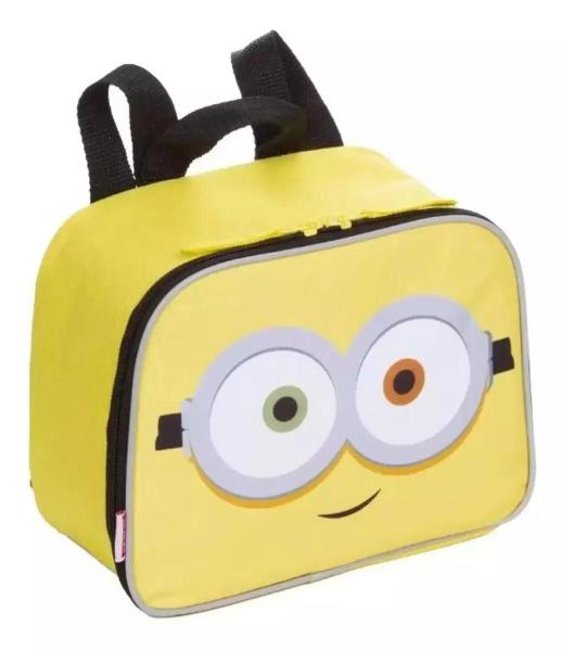 Imagem de Kit Mochila Escolar Infantil Minions Stuart Rodinhas Grande