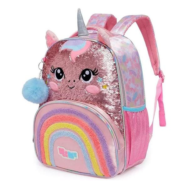 Imagem de Kit Mochila Escolar Infantil Pack Me Sweet e Garrafa de Água GA0601 500ml Azul Bali - Pacific