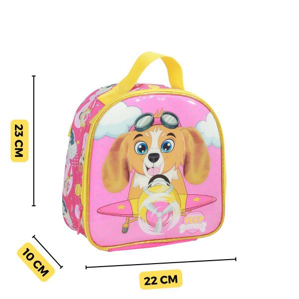 Imagem de Kit Mochila Escolar Infantil Patrulha Meninas Cachorro Yepp