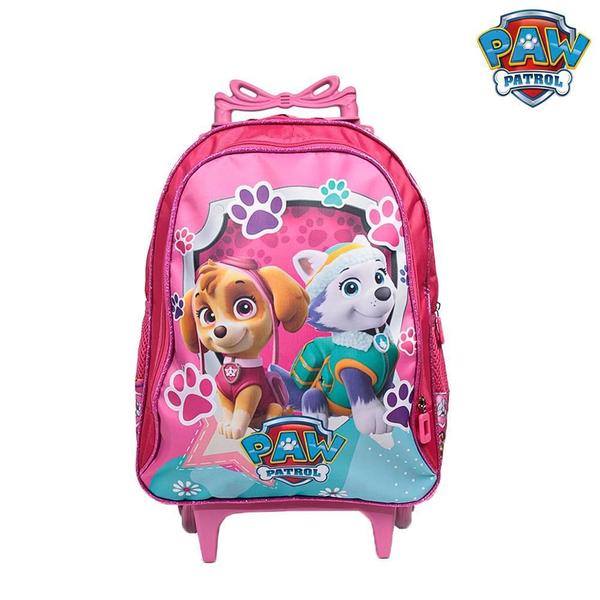 Imagem de Kit Mochila Escolar Infantil Skye Patrulha Canina Rodinha