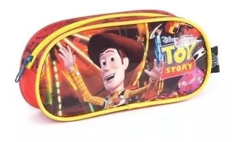 Imagem de Kit Mochila Escolar Infantil Toy Story Buzz E Woody Costas G