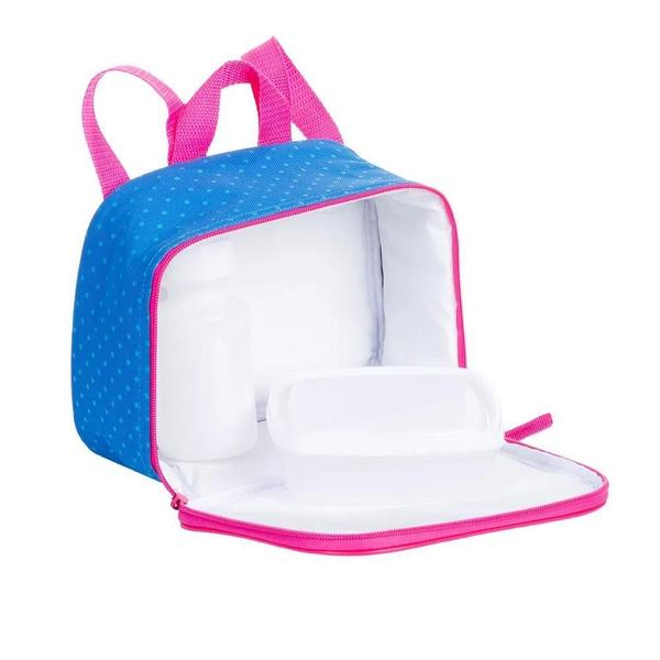 Imagem de Kit Mochila Escolar Juvenil Floral Plus Infantil Rodinhas G