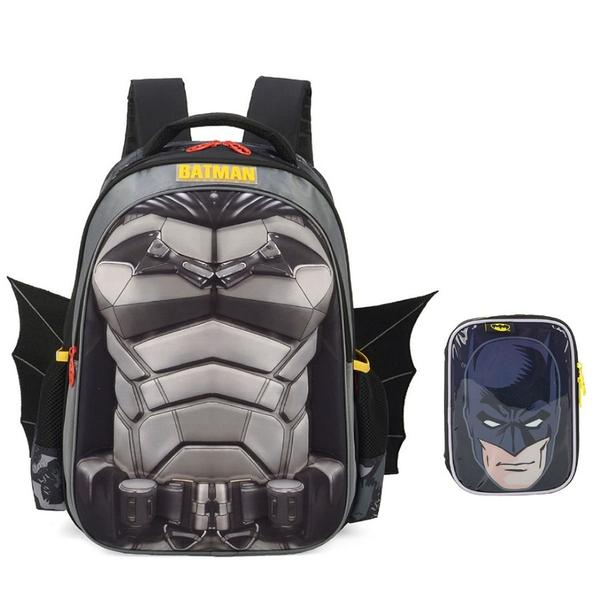 Imagem de Kit Mochila Escolar Luxcel  Batman 3D 37961