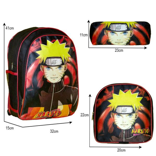 Imagem de Kit Mochila Escolar Naruto Shippuden com Lancheira Infantil