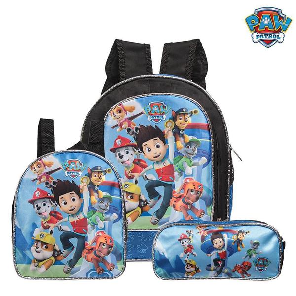 Imagem de Kit Mochila Escolar Patrulha Canina Infantil Meninos Costa