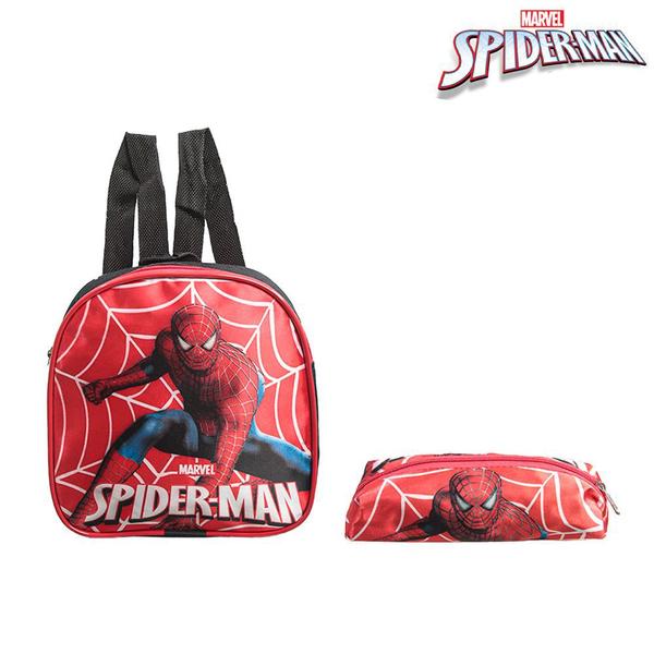 Kit Mochila Escolar Pequena Homem Aranha Vingadores Costas - Toys 2U Imagem de Kit Mochila Escolar Pequena Homem Aranha Vingadores Costas