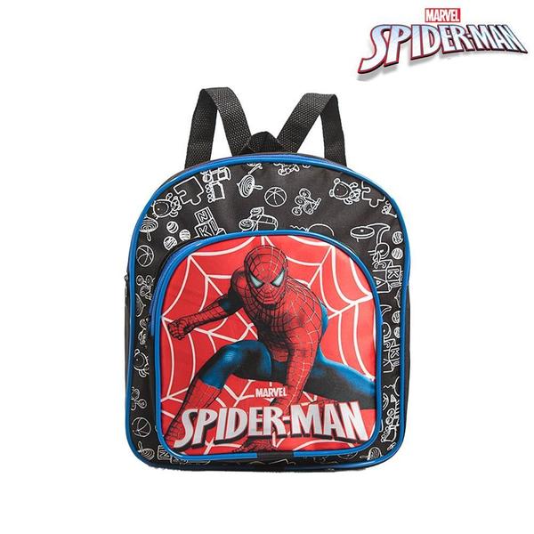 Imagem de Kit Mochila Escolar Pequena Homem Aranha Vingadores Costas